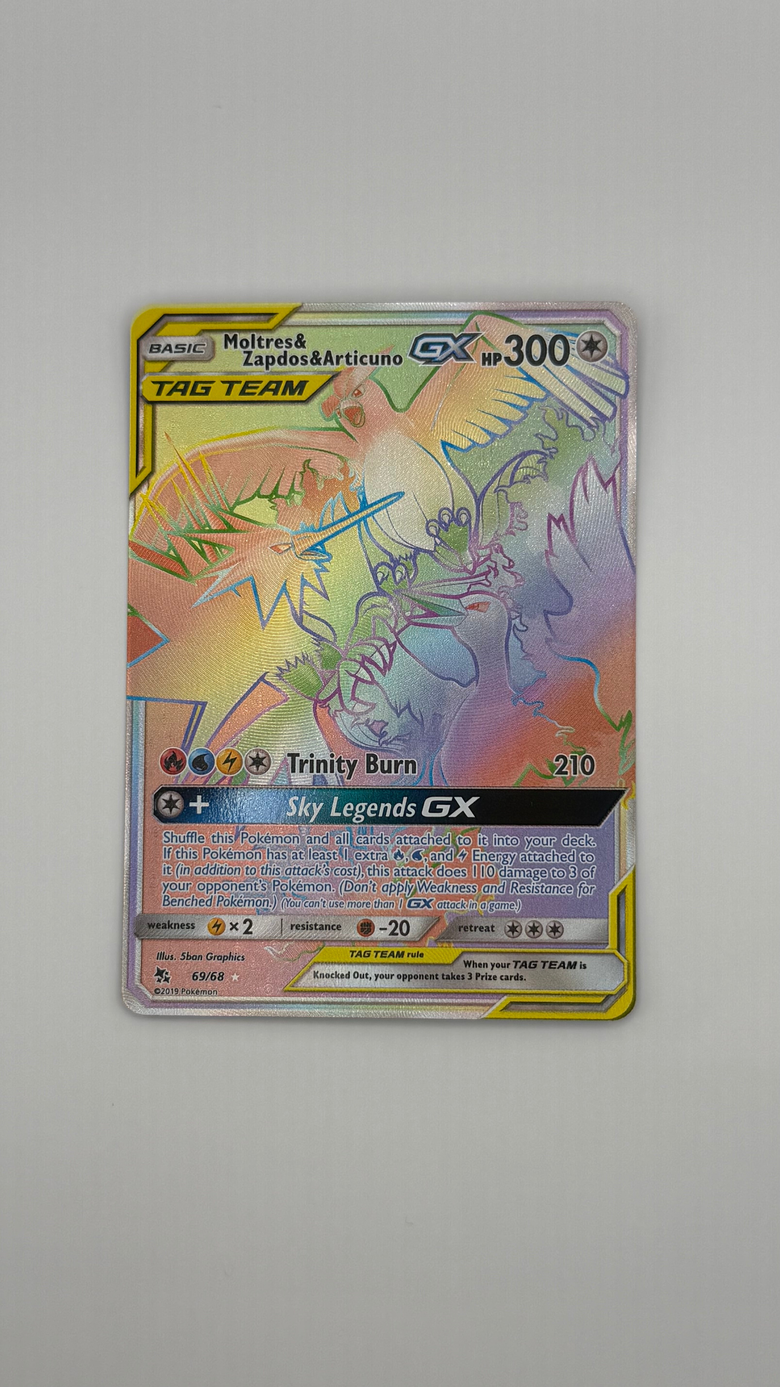 #69/68 Moltres & Zapdos & Articuno GX (Secret)