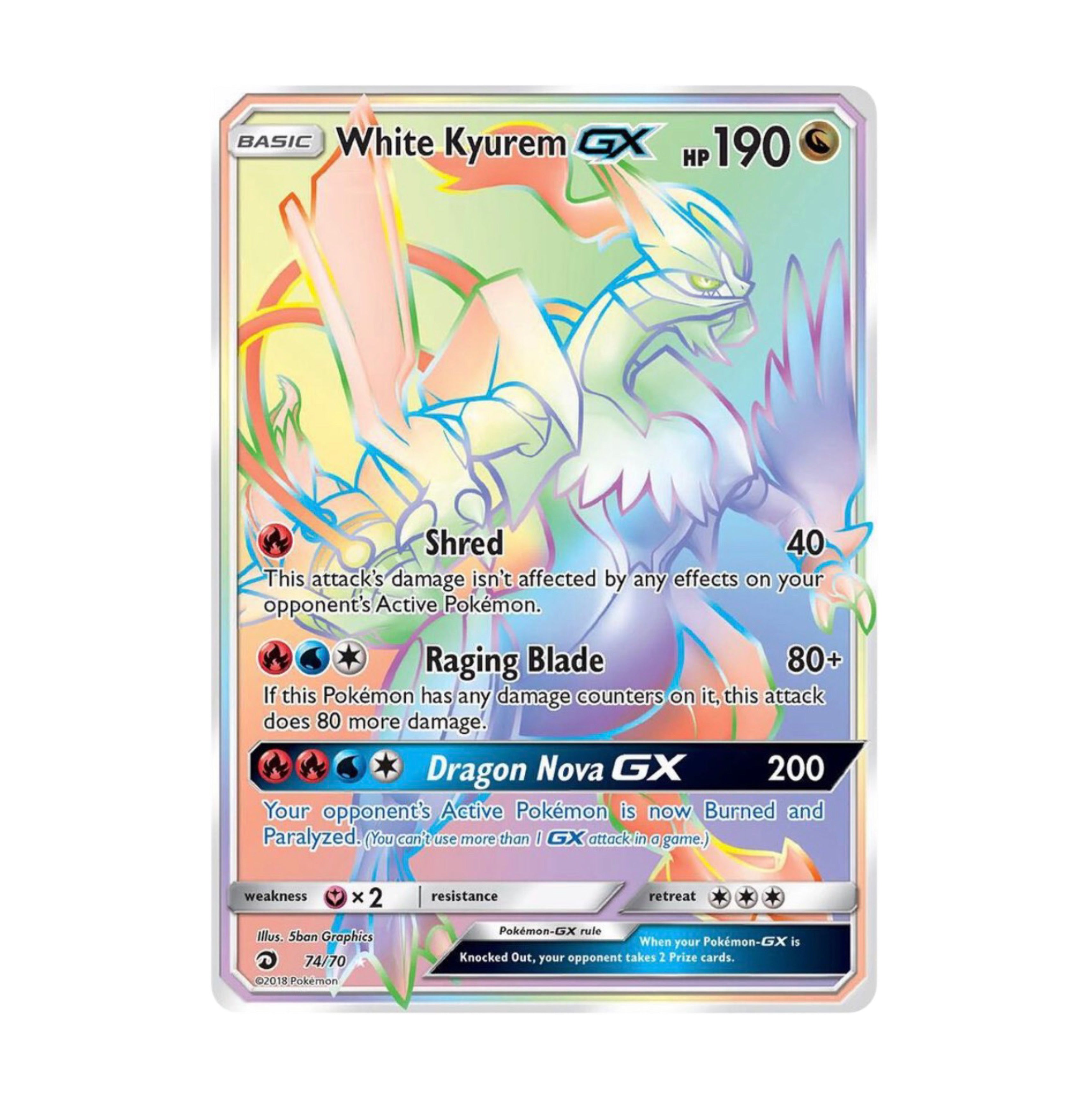 #74/70 White Kyurem GX (Secret)